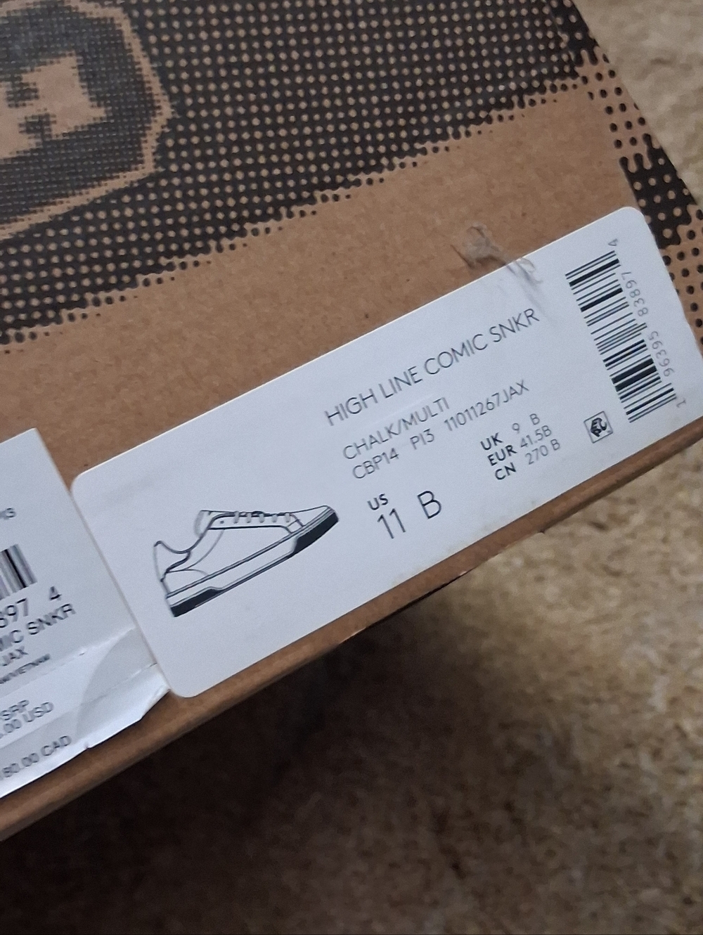 NWT COACH X PEANUTS HIGH LINE SNEAKER WITH NEWSPAPER PRINT - Picture 5 of 7